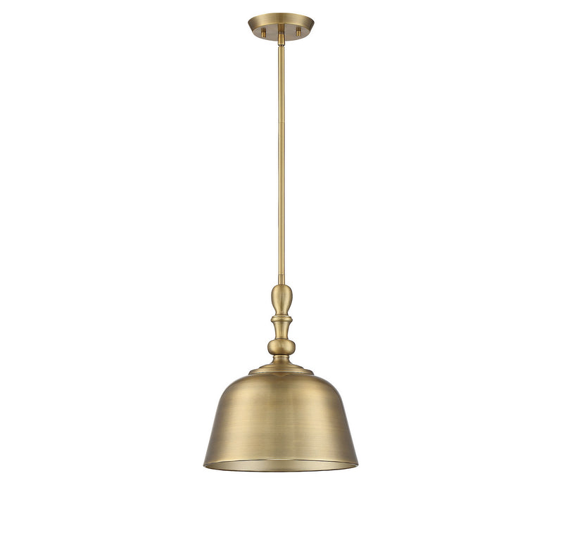 Savoy House 7-3751-1-322 One Light Pendant, Warm Brass (5)