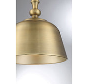 Savoy House 7-3751-1-322 One Light Pendant, Warm Brass (6)