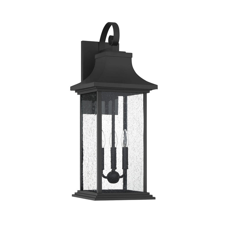 Savoy House 5-452-BK Three Light Outdoor Wall Sconce, Matte Black (2)