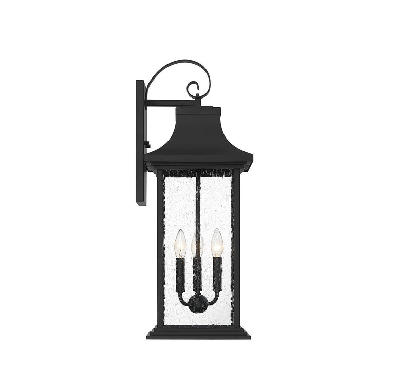 Savoy House 5-452-BK Three Light Outdoor Wall Sconce, Matte Black (5)