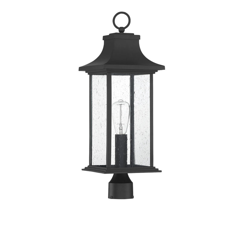 Savoy House 5-454-BK One Light Post Lantern, Matte Black (2)
