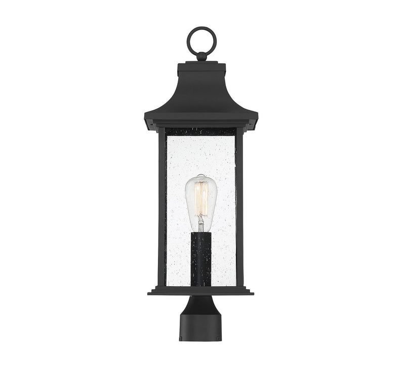 Savoy House 5-454-BK One Light Post Lantern, Matte Black (3)