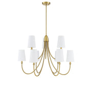 Savoy House 1-2541-9-322 Nine Light Chandelier, Warm Brass (2)