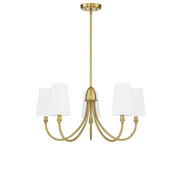 Savoy House 1-2540-5-322 Five Light Chandelier, Warm Brass (2)