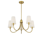 Savoy House 1-2540-5-322 Five Light Chandelier, Warm Brass (4)