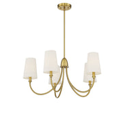 Savoy House 1-2540-5-322 Five Light Chandelier, Warm Brass (5)