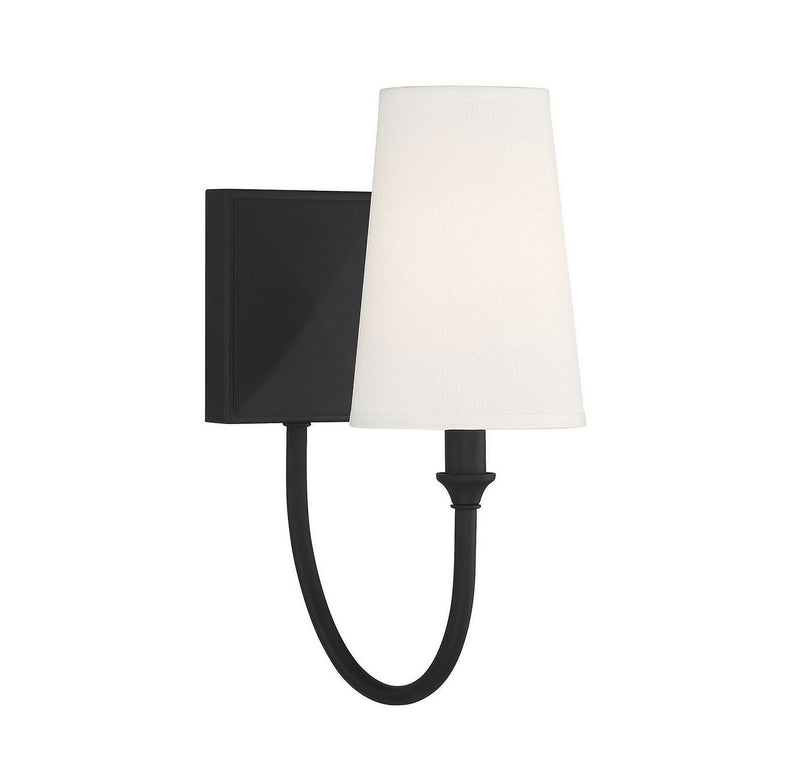 Savoy House 9-2542-1-89 One Light Wall Sconce, Matte Black (3)