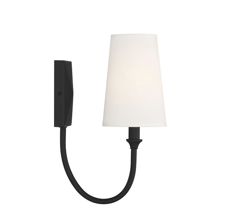 Savoy House 9-2542-1-89 One Light Wall Sconce, Matte Black (4)