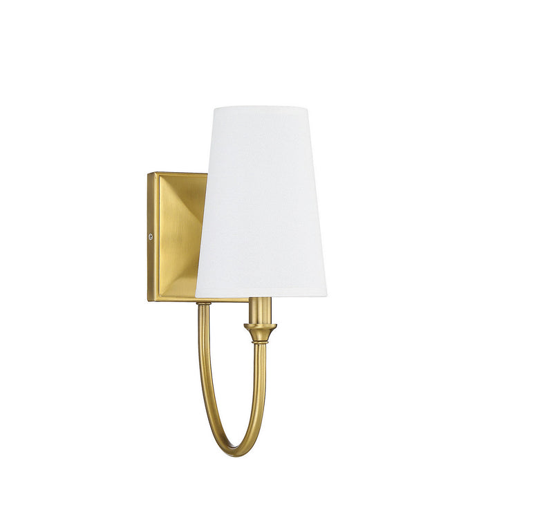 Savoy House 9-2542-1-322 One Light Wall Sconce, Warm Brass (2)