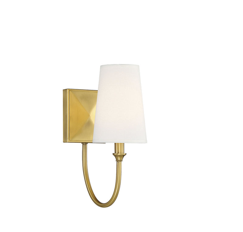 Savoy House 9-2542-1-322 One Light Wall Sconce, Warm Brass (3)