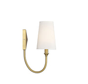 Savoy House 9-2542-1-322 One Light Wall Sconce, Warm Brass (4)