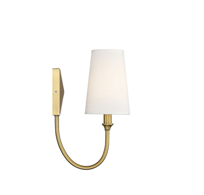 Savoy House 9-2542-1-322 One Light Wall Sconce, Warm Brass (4)