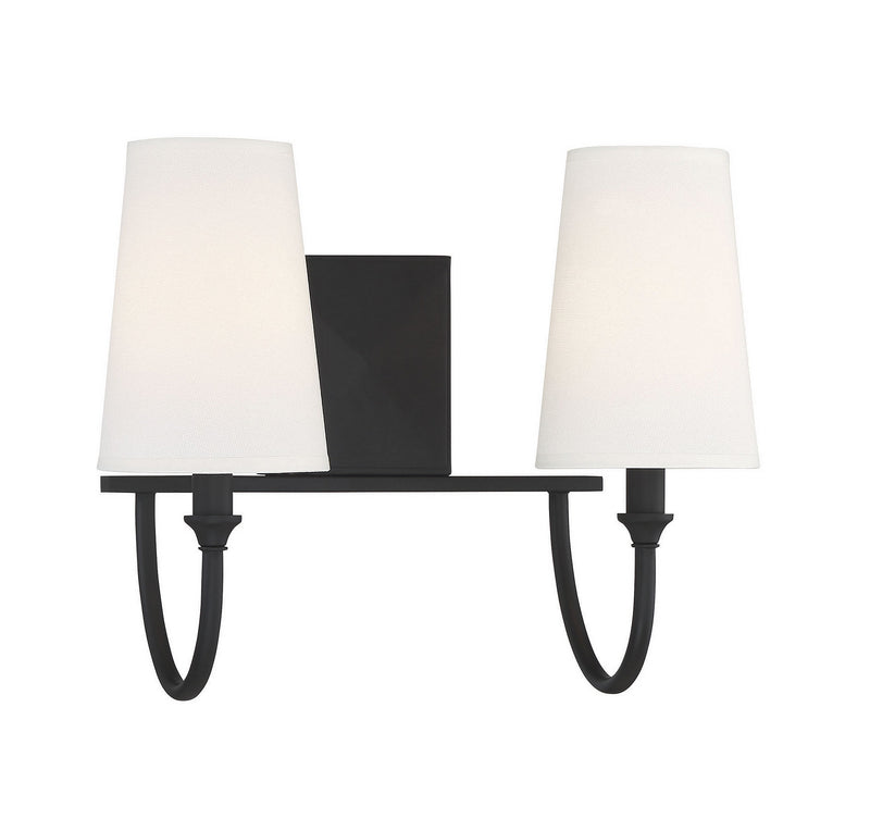 Savoy House 8-2542-2-89 Two Light Bath Bar, Matte Black (3)