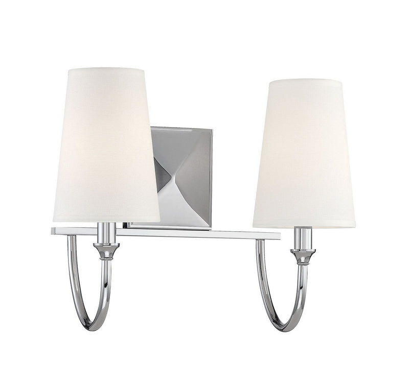 Savoy House 8-2542-2-109 Two Light Bath Bar, Polished Nickel (3)