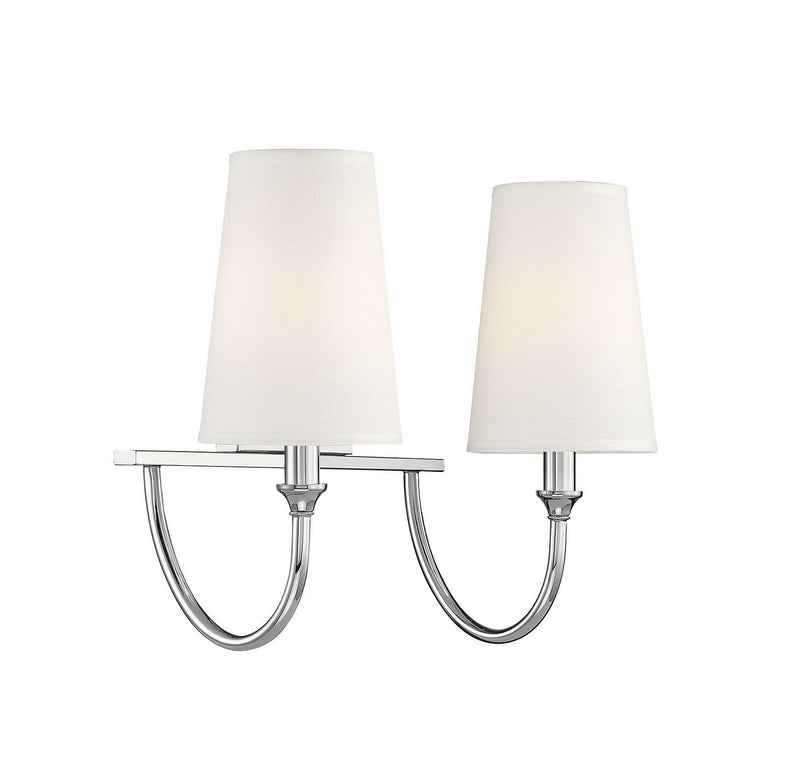 Savoy House 8-2542-2-109 Two Light Bath Bar, Polished Nickel (4)