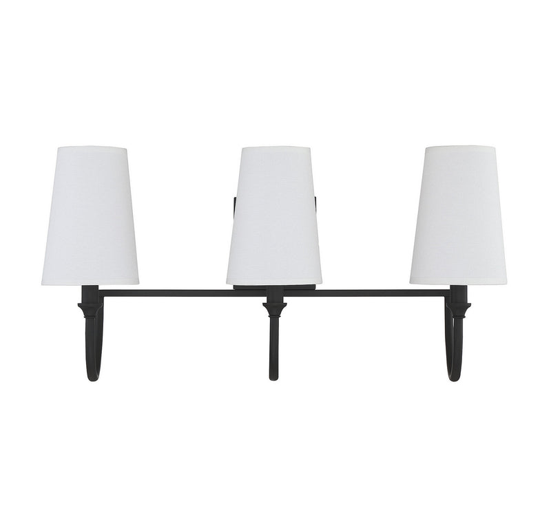 Savoy House 8-2542-3-89 Three Light Bath Bar, Matte Black (2)