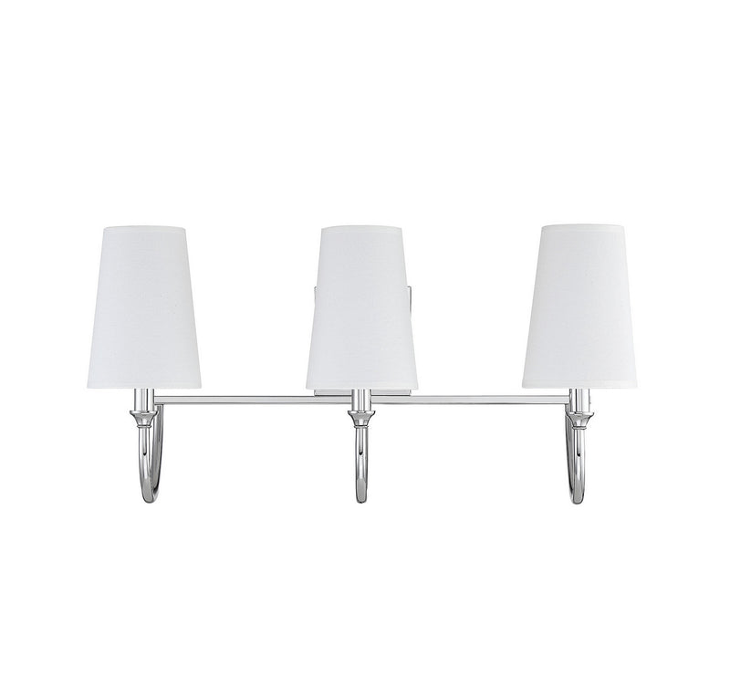 Savoy House 8-2542-3-109 Three Light Bath Bar, Polished Nickel (2)