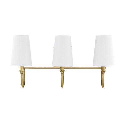 Savoy House 8-2542-3-322 Three Light Bath Bar, Warm Brass (2)