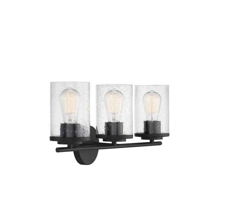 Savoy House 8-8020-3-BK Three Light Bath Bar, Matte Black (4)