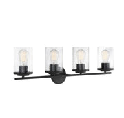 Savoy House 8-8020-4-BK Four Light Bath Bar, Matte Black (3)