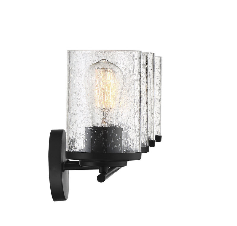 Savoy House 8-8020-4-BK Four Light Bath Bar, Matte Black (5)