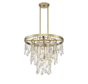 Savoy House 1-1846-4-127 Four Light Chandelier, Noble Brass (5)