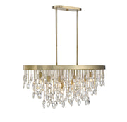 Savoy House 1-1847-8-127 Eight Light Linear Chandelier, Noble Brass (3)