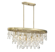 Savoy House 1-1847-8-127 Eight Light Linear Chandelier, Noble Brass (4)