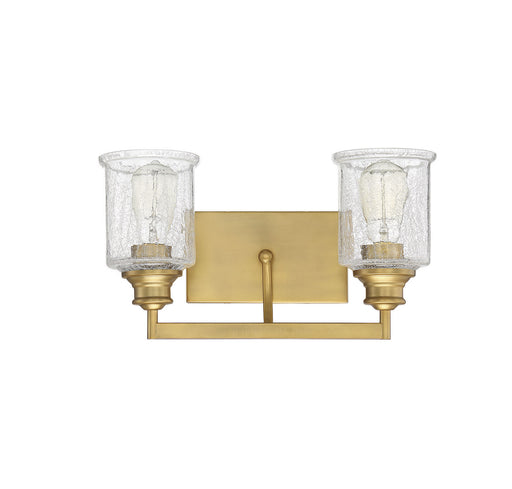 Savoy House 8-1972-2-322 Two Light Bath Bar, Warm Brass (2)