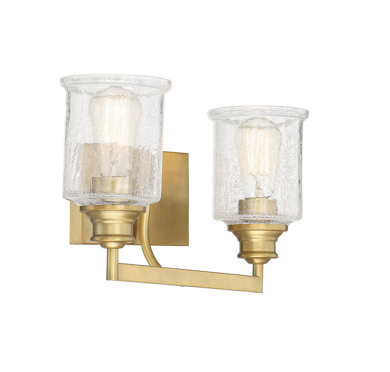 Savoy House 8-1972-2-322 Two Light Bath Bar, Warm Brass (4)
