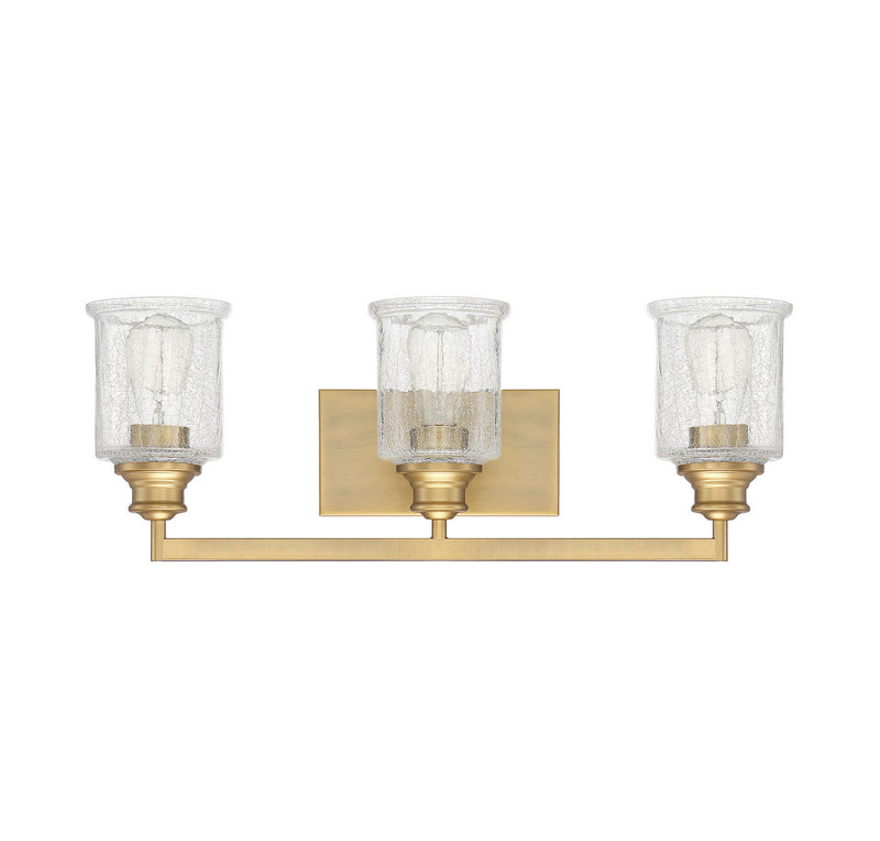 Savoy House 8-1972-3-322 Three Light Bath Bar, Warm Brass (2)