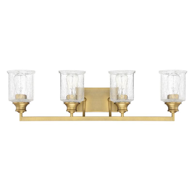 Savoy House 8-1972-4-322 Four Light Bath Bar, Warm Brass (2)