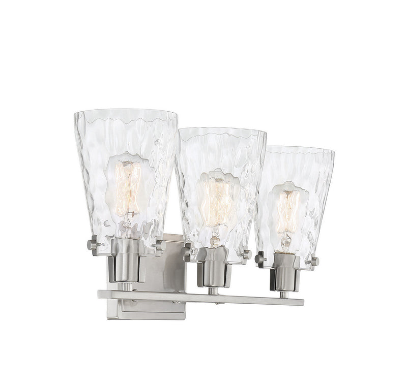 Savoy House 8-4508-3-SN Three Light Bath Bar, Satin Nickel (4)