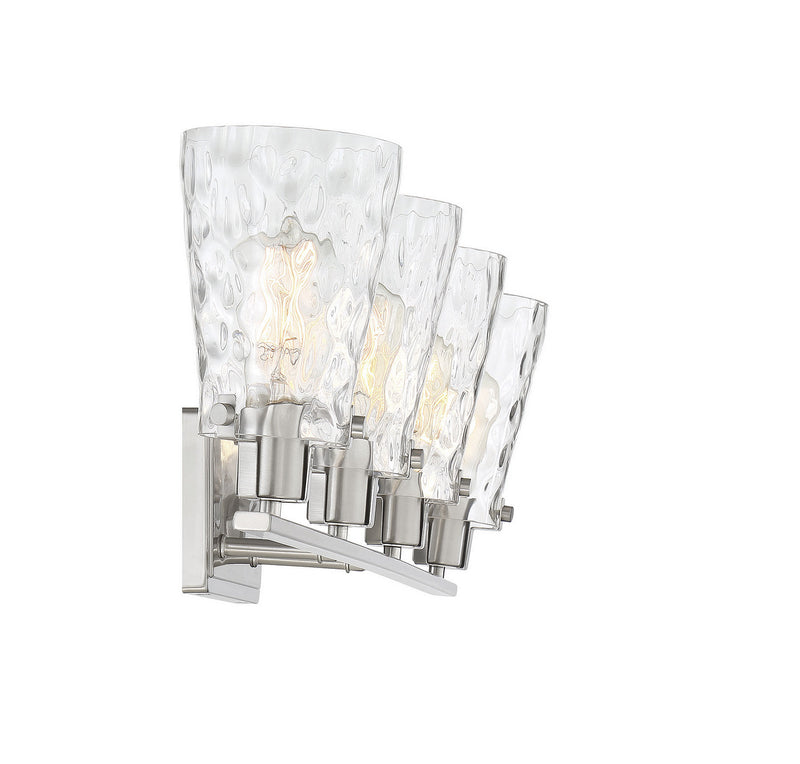 Savoy House 8-4508-4-SN Four Light Bath Bar, Satin Nickel (5)