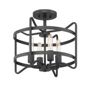 Savoy House 6-4900-4-89 Four Light Semi-Flush Mount, Matte Black (3)