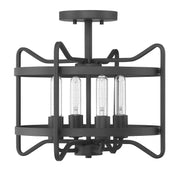 Savoy House 6-4900-4-89 Four Light Semi-Flush Mount, Matte Black (5)