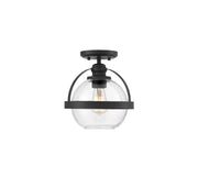 Savoy House 6-7200-1-89 One Light Semi-Flush Mount, Matte Black (4)