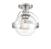 Savoy House 6-7200-1-SN One Light Semi-Flush Mount, Satin Nickel (3)
