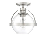 Savoy House 6-7200-1-SN One Light Semi-Flush Mount, Satin Nickel (5)