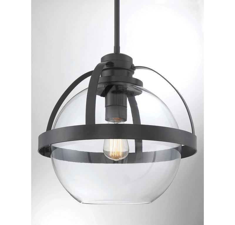 Savoy House 7-7201-1-89 One Light Pendant, Matte Black (6)