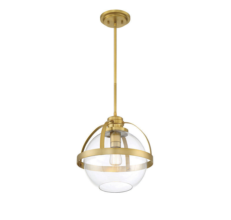 Savoy House 7-7201-1-322 One Light Pendant, Warm Brass (2)