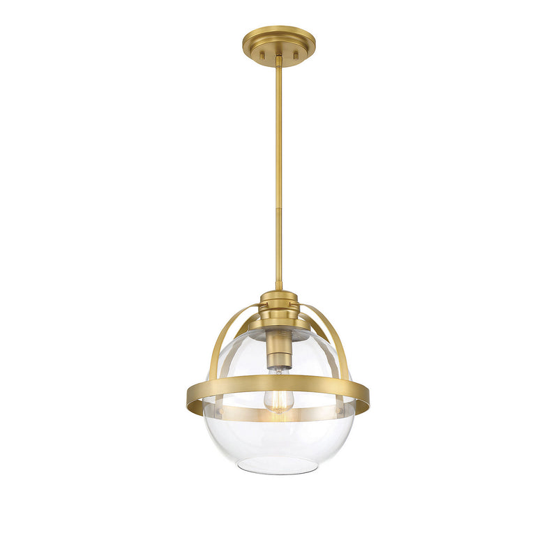 Savoy House 7-7201-1-322 One Light Pendant, Warm Brass (3)