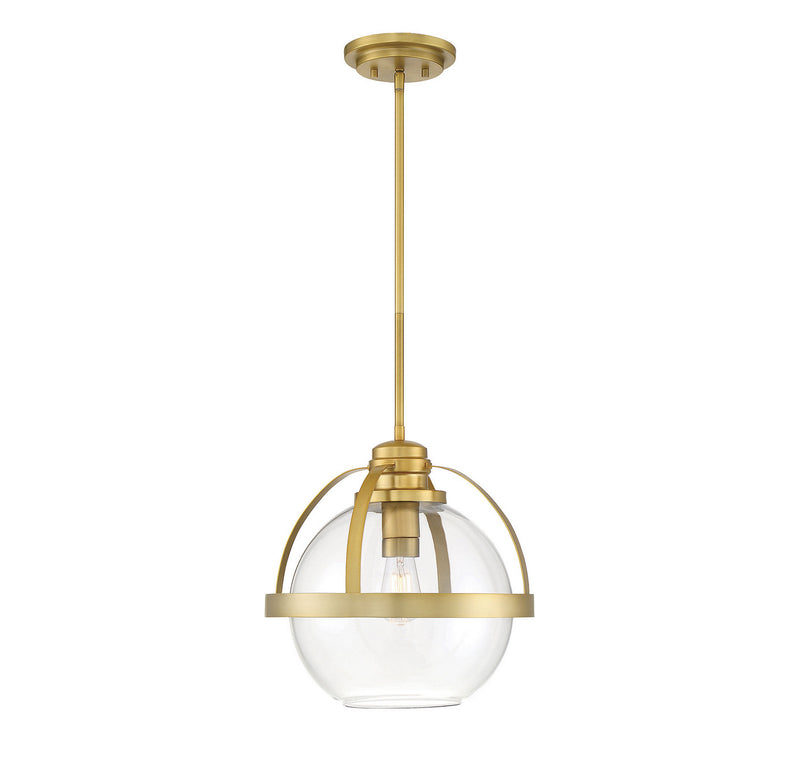 Savoy House 7-7201-1-322 One Light Pendant, Warm Brass (4)