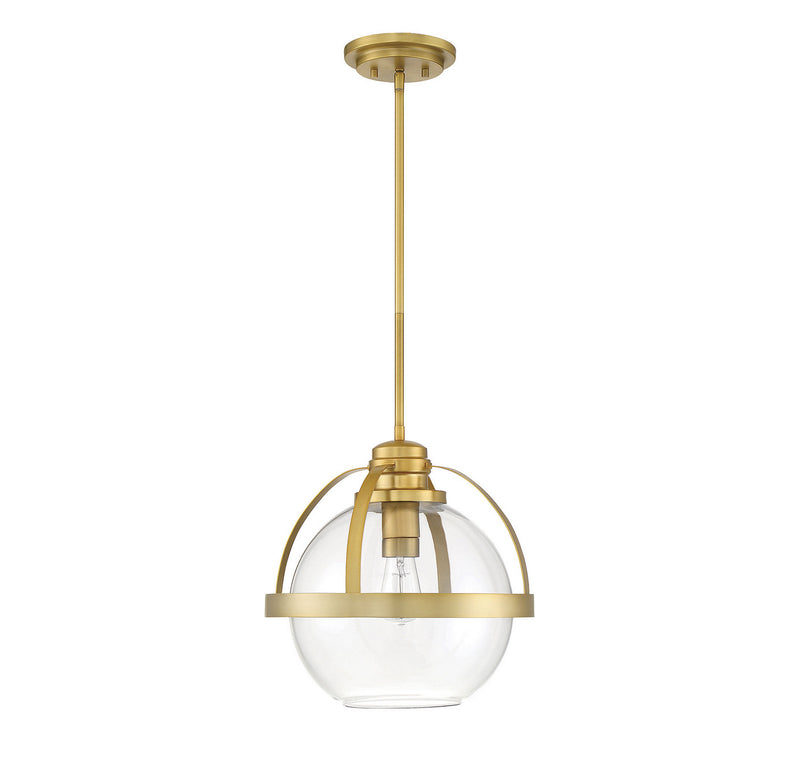 Savoy House 7-7201-1-322 One Light Pendant, Warm Brass (5)