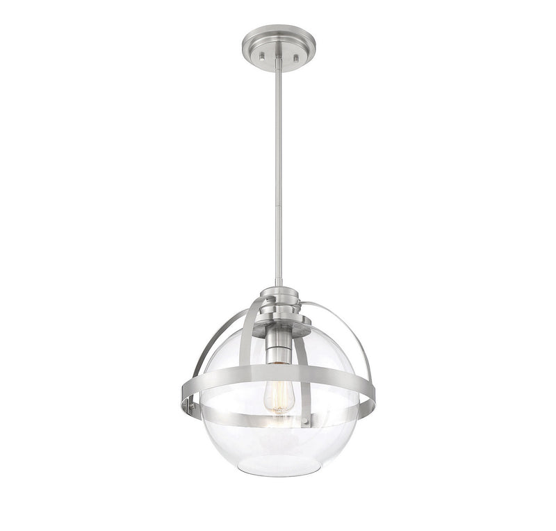 Savoy House 7-7201-1-SN One Light Pendant, Satin Nickel (2)