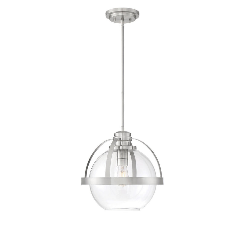 Savoy House 7-7201-1-SN One Light Pendant, Satin Nickel (4)