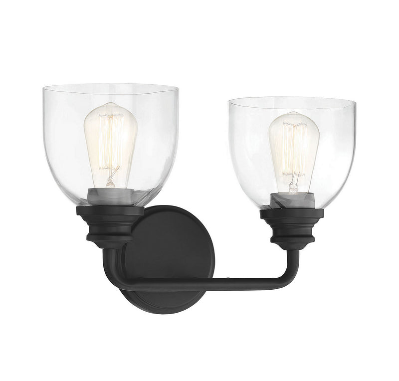 Savoy House 8-7205-2-BK Two Light Bath Bar, Black (3)