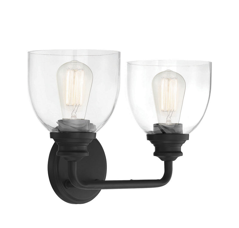 Savoy House 8-7205-2-BK Two Light Bath Bar, Black (4)