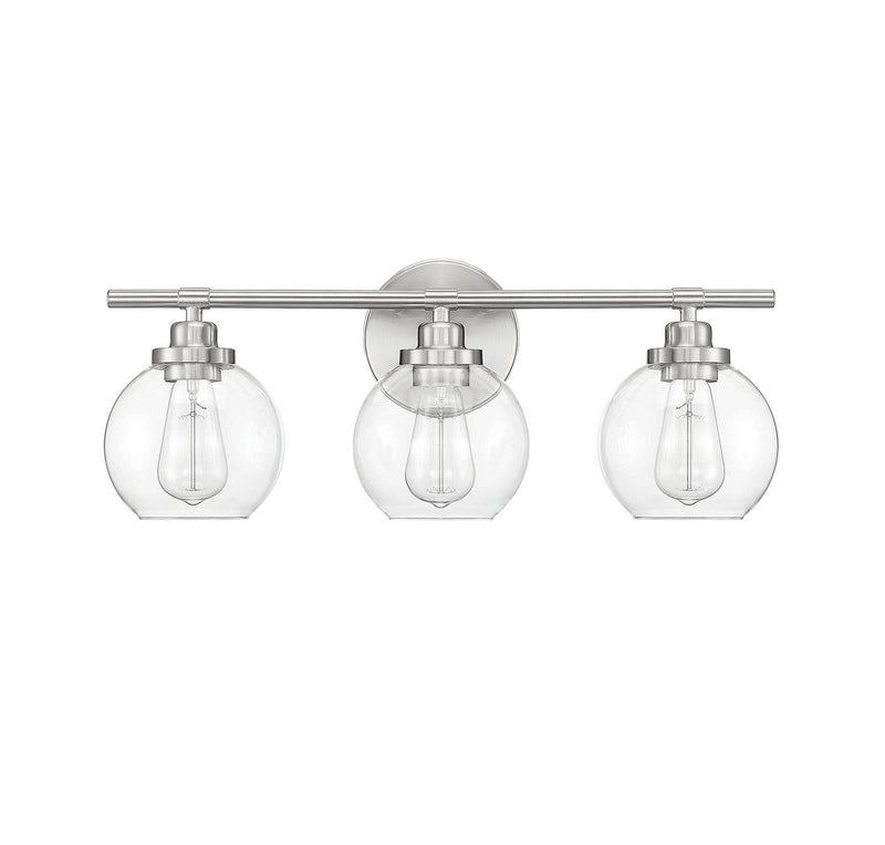 Savoy House 8-4050-3-SN Three Light Bath Bar, Satin Nickel (2)