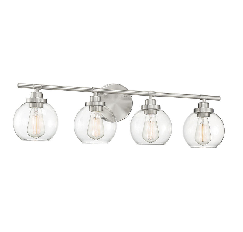 Savoy House 8-4050-4-SN Four Light Bath Bar, Satin Nickel (3)